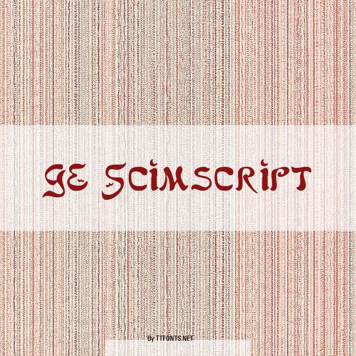 GE Scimscript example
